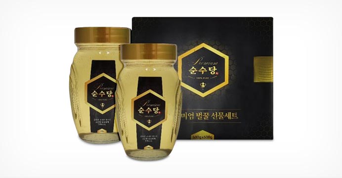 순수당 프리미엄국산벌꿀100% 600g+600g