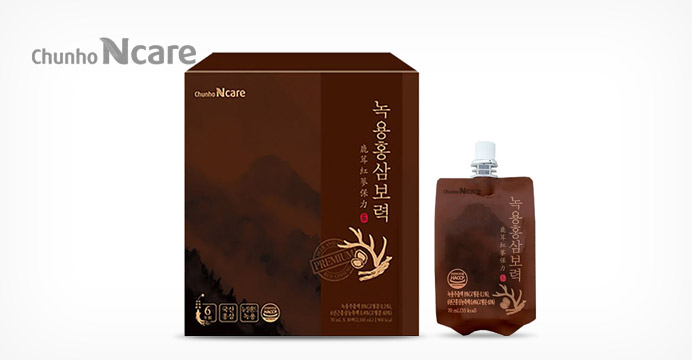 천호 녹용홍삼보력70ml x 30팩 세트+쇼핑백