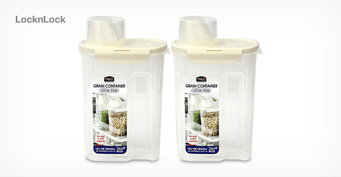 [12%쿠폰] 락앤락 잡곡통 보관용기 2.4kg x 2p