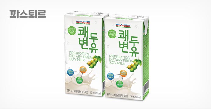 [10%쿠폰] 파스퇴르 쾌변두유 190mL 60팩