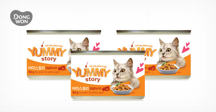 야미스토리 흰살참치와 치즈 160g 30캔