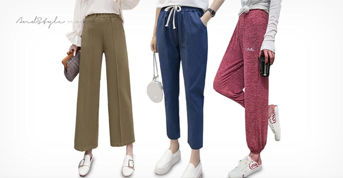 앤드스타일 1+1 빅사이즈 데님/밴딩팬츠~2XL