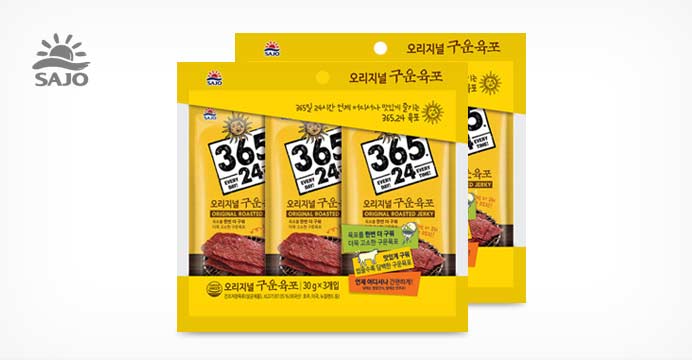 사조 365.24 오리지널 구운육포(2세트 총6개)