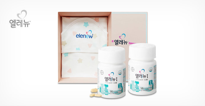 [엘레뉴] 임산부영양제+속싸개 선물세트