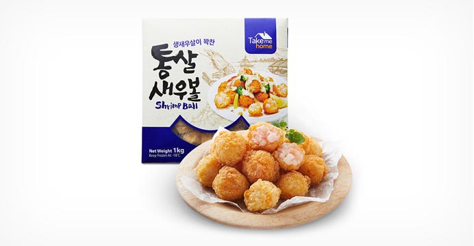 아모제 통살 새우볼 1kg 1팩