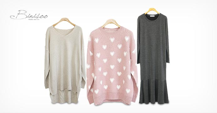 가을 신상 니트/ 티셔츠/ 원피스 오픈 특가