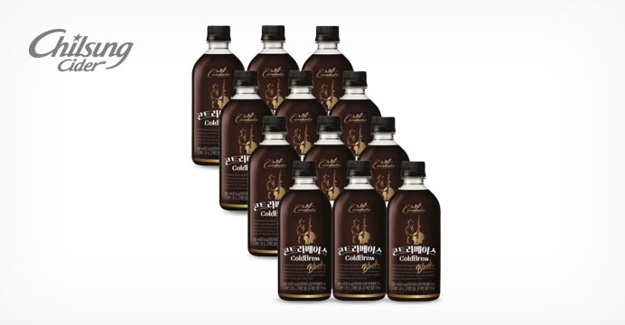 칸타타 콘트라베이스 콜드브루 블랙 500ml 12펫