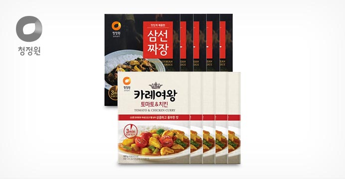 [15%]삼선짜장X5개+카레여왕토마토 치킨X5개