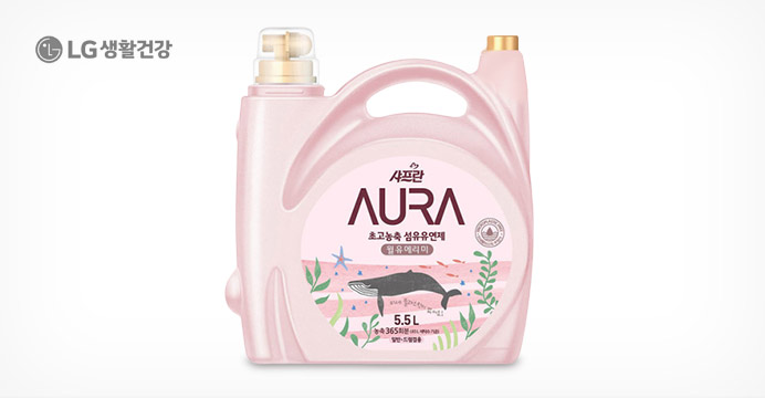 샤프란 아우라 섬유유연제 윌유메리미 5.5L