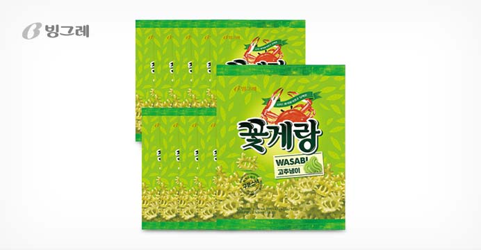 빙그레 꽃게랑 화끈한 고추냉이맛! 70g x 10봉