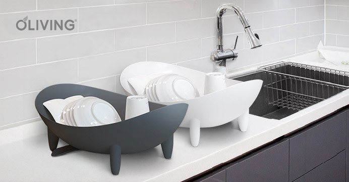 국산 위생적인 자동물빠짐 와이드 식기건조대