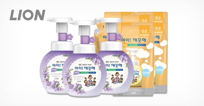 아이깨끗해 250ml 용기3개+200ml 6개