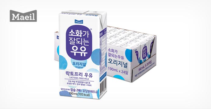 매일 소화가잘되는우유 190ML 24팩