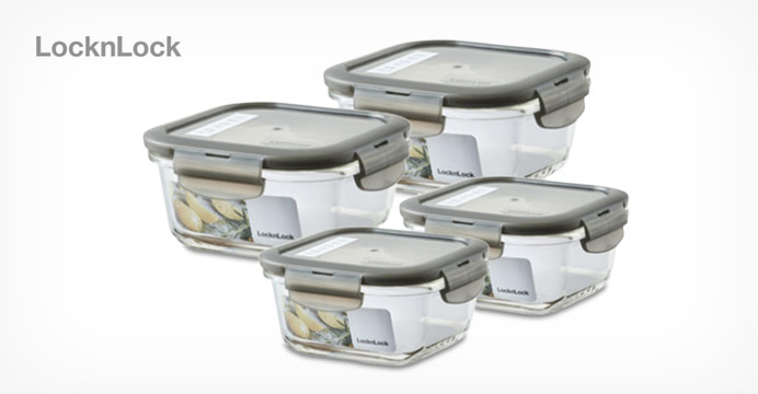 락앤락 오븐글라스 용기 300ml/500ml 4P 세트