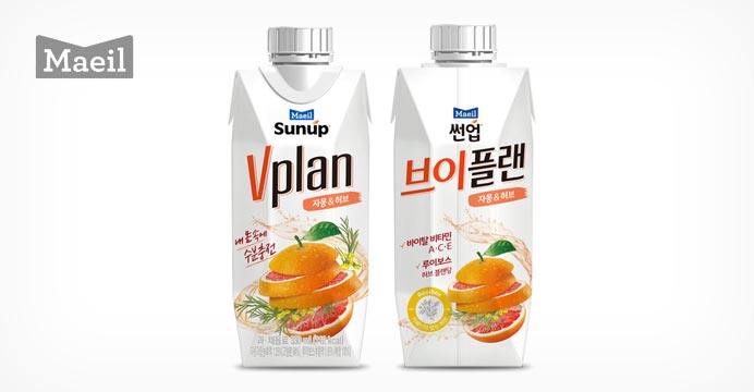 매일 썬업 브이플랜 자몽 330ML 12팩