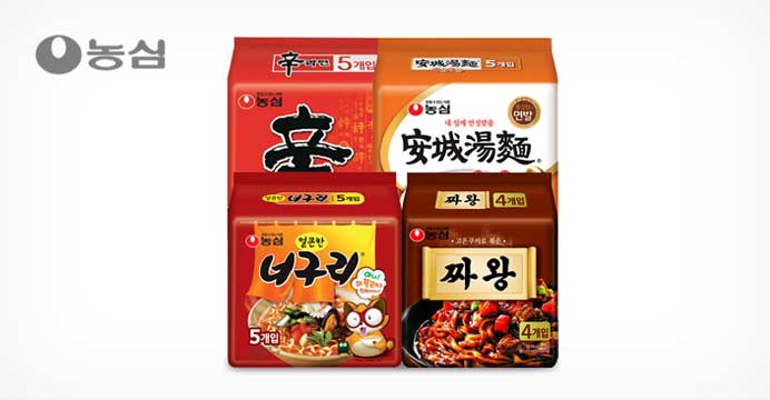 신라면+안성탕면+너구리+짜왕 (총19봉)