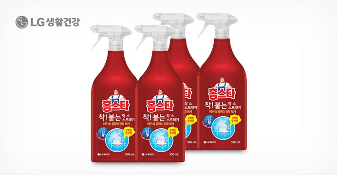 홈스타 착붙는락스 500ml 4개