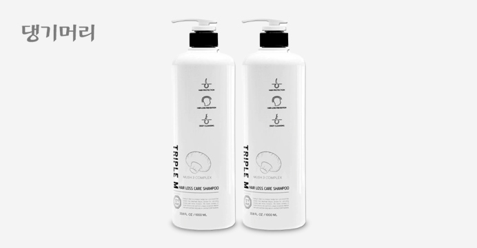[댕기머리] 트리플M 탈모완화 샴푸 1000ml 1+1