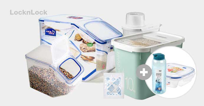 [12%쿠폰] 락앤락 쌀통 10kg+계량컵+제습제