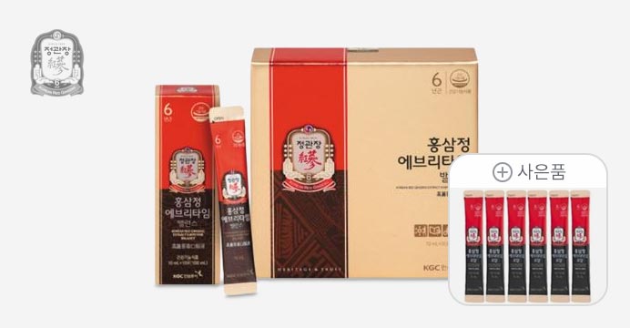 정관장 홈삼정 에브리타임 밸런스 30포+6포