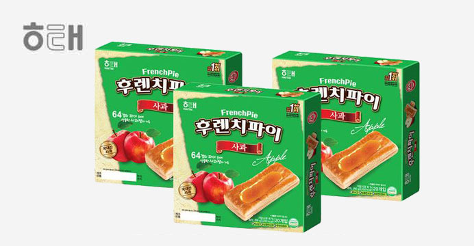 [해태제과] 후렌치파이 사과 256g x 3개