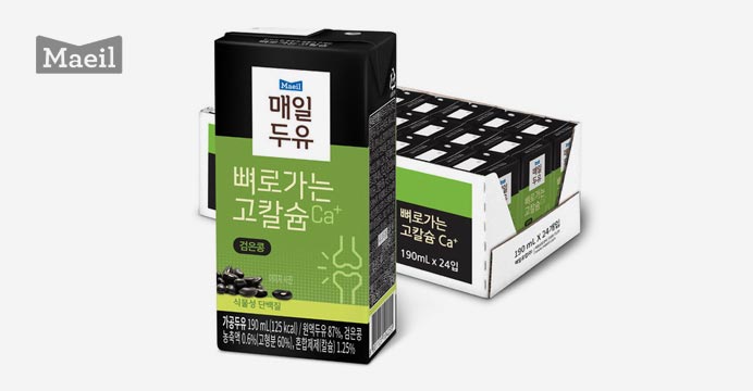 매일 뼈로가는 칼슘두유 검은콩 190ml 24팩