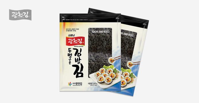 광천김 두번구운 김밥김 200G(100매)