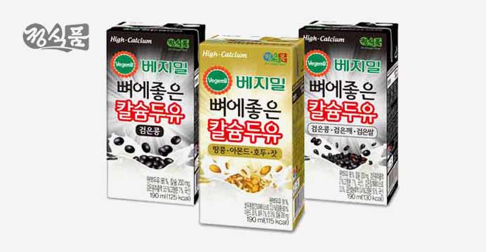 베지밀 뼈에좋은 칼슘두유 190ml 3가지맛 48팩