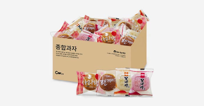 청우 종합과자 모나카+그랑쉘+팬케이크