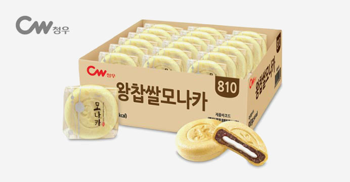 무료배송 청우 왕찹쌀 모나카 27개입 810g