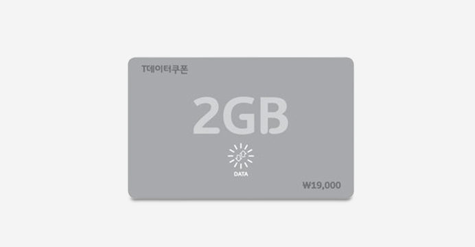 SK텔레콤 T데이터쿠폰 2GB