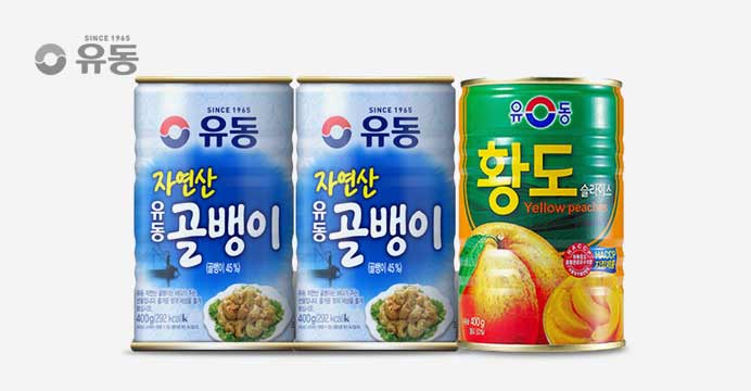 [유동공식몰]자연산골뱅이800gx황도 400g