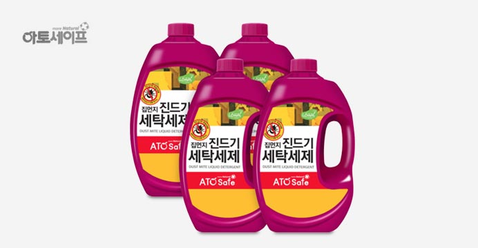 아토세이프 집먼지 진드기 세탁세제 (2.5L 4개)