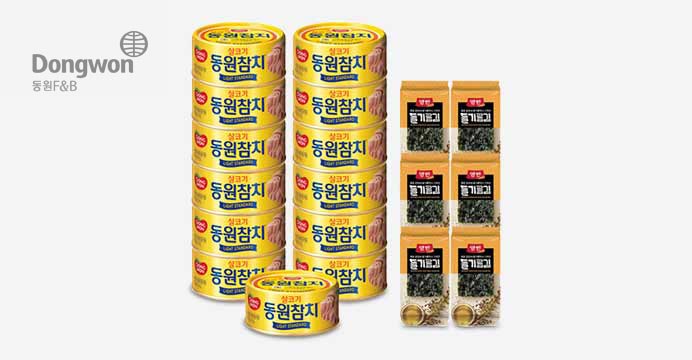 동원 참치 85g 13캔+양반 들기름김 10매입 6봉