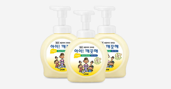 아이깨끗해 거품형 (순) 490ml용기 x 3개