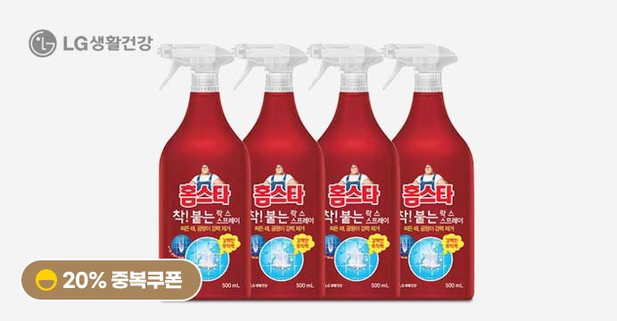 홈스타 착붙는락스 500ml 4개