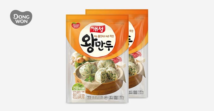 12%쿠폰! 동원 개성 왕만두 대용량 1.82kg 2봉