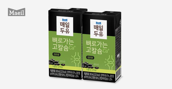 매일 뼈로가는 칼슘두유 검은콩 190ml 72팩