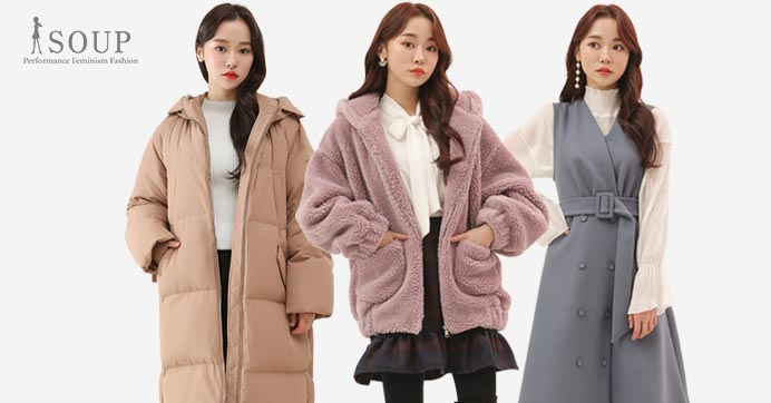 [30%캐시백] SOUP 로맨틱 데이트룩 원피스/코트