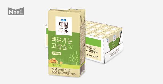 매일 뼈로가는 칼슘두유 담백한맛 190ml 24팩