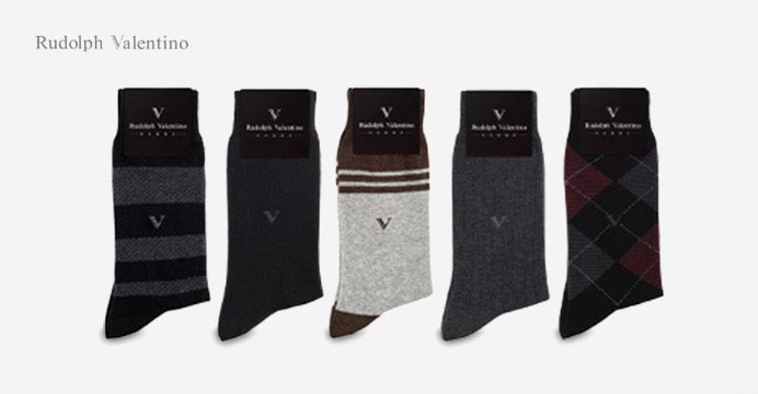 루돌프발렌티노 신사 정장양말 5켤레