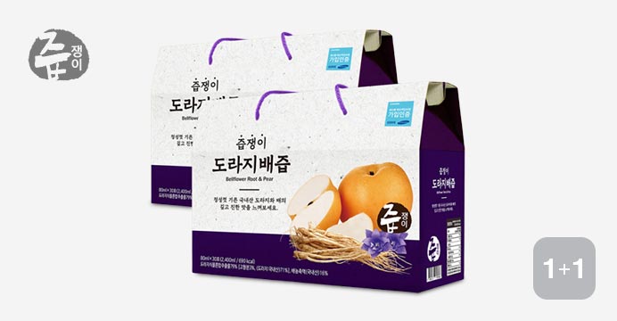 즙쟁이 도라지배즙 2박스 60포