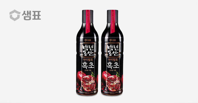 백년동안 흑초 석류 900ml 2입 /쿠폰가 10,700