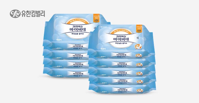 크리넥스 마이비데 캡형 48매x9개