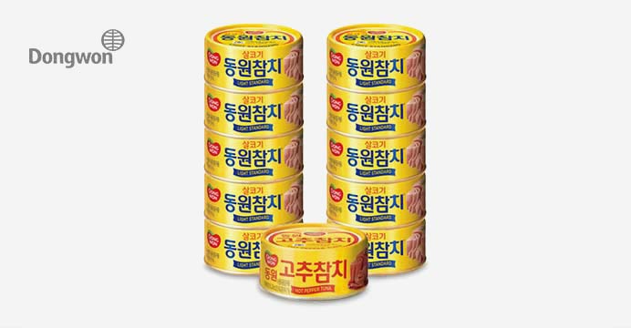 동원 라이트참치 85g 10캔+고추참치 85g