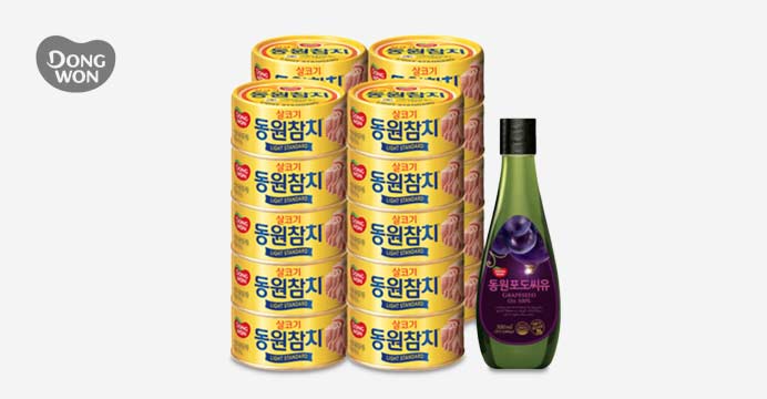 동원 라이트 참치 85g 20캔+포도씨유 500ml