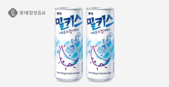 롯데칠성 밀키스 250ml 총 18캔 / 번들포장