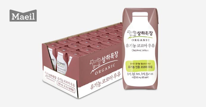 상하목장 유기농 코코아우유 125ML 24팩