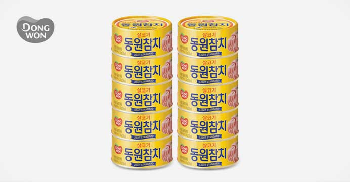 동원 라이트 스탠다드 참치 250g 10캔