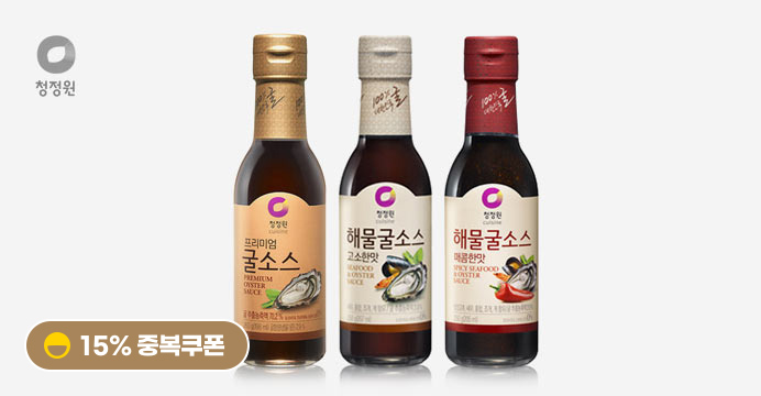 [15%쿠폰] 청정원 굴소스 프리미엄+고소+매콤